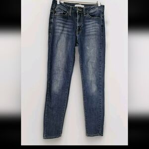 Kancan Womens Estilo Jeans Size 7 27x29 Skinny Stretch Blue Jeans